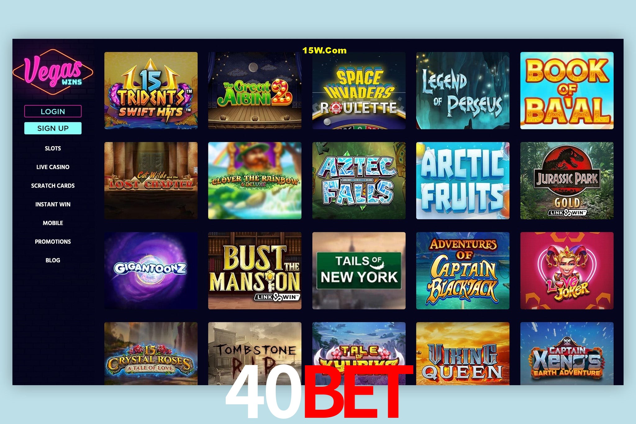 Live Casino 40bet